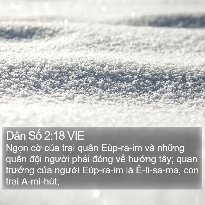 Dân Số 2:18 VIE Bible Study