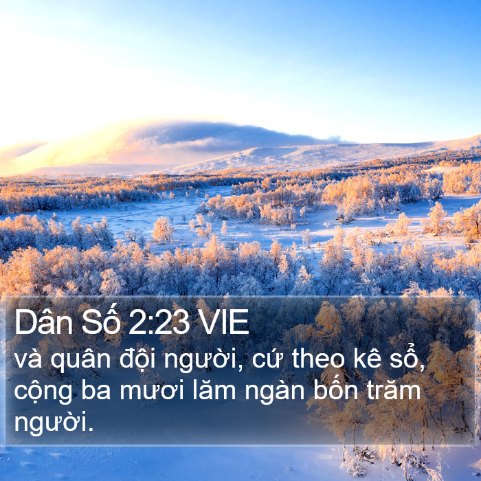 Dân Số 2:23 VIE Bible Study