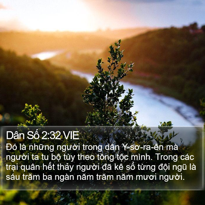 Dân Số 2:32 VIE Bible Study