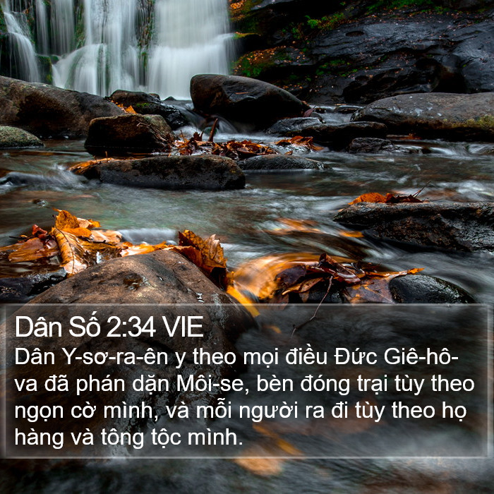 Dân Số 2:34 VIE Bible Study