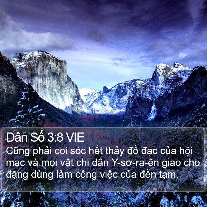 Dân Số 3:8 VIE Bible Study