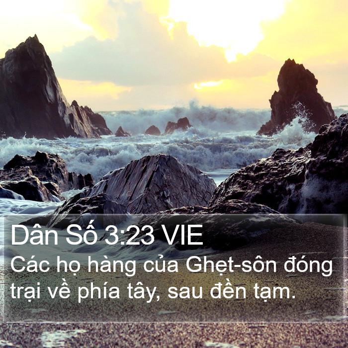 Dân Số 3:23 VIE Bible Study