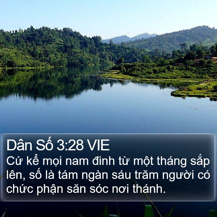 Dân Số 3:28 VIE Bible Study