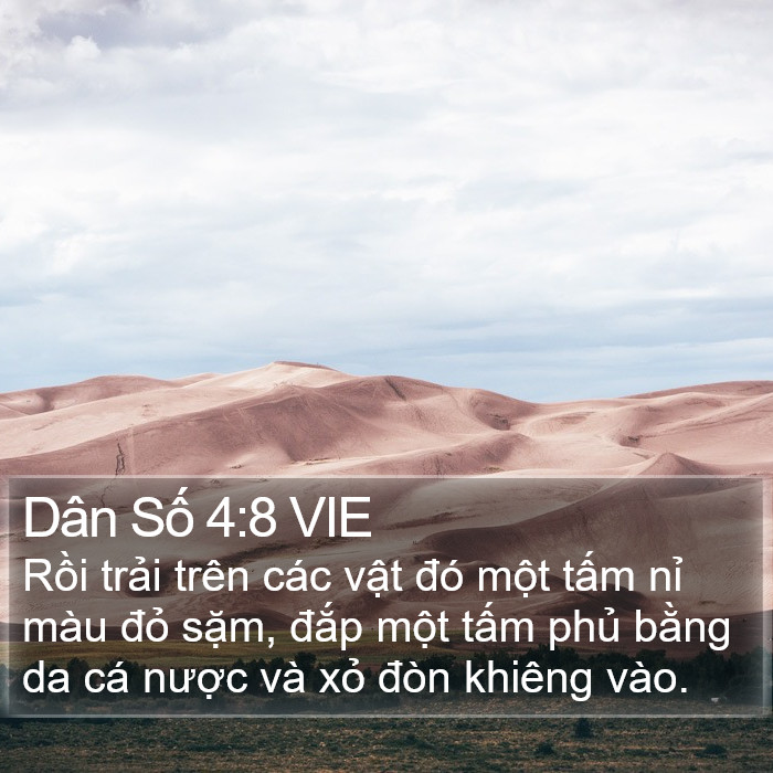 Dân Số 4:8 VIE Bible Study