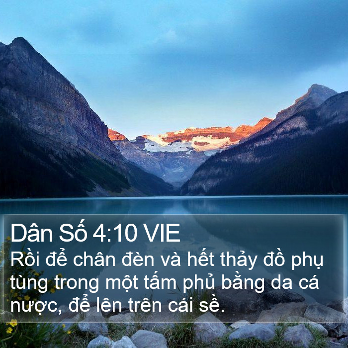 Dân Số 4:10 VIE Bible Study