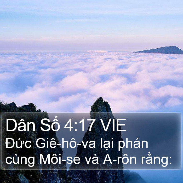 Dân Số 4:17 VIE Bible Study