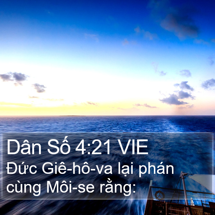 Dân Số 4:21 VIE Bible Study