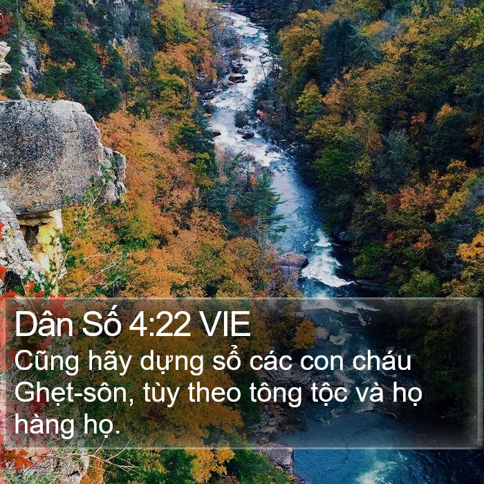 Dân Số 4:22 VIE Bible Study