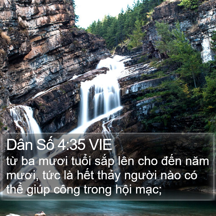 Dân Số 4:35 VIE Bible Study