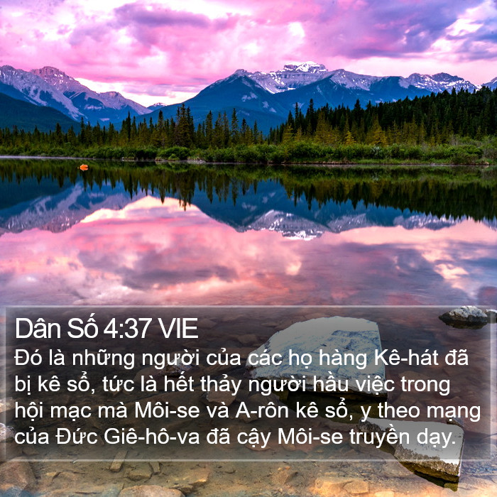 Dân Số 4:37 VIE Bible Study