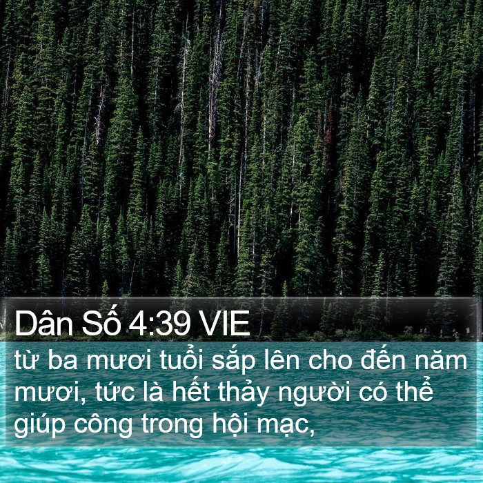 Dân Số 4:39 VIE Bible Study