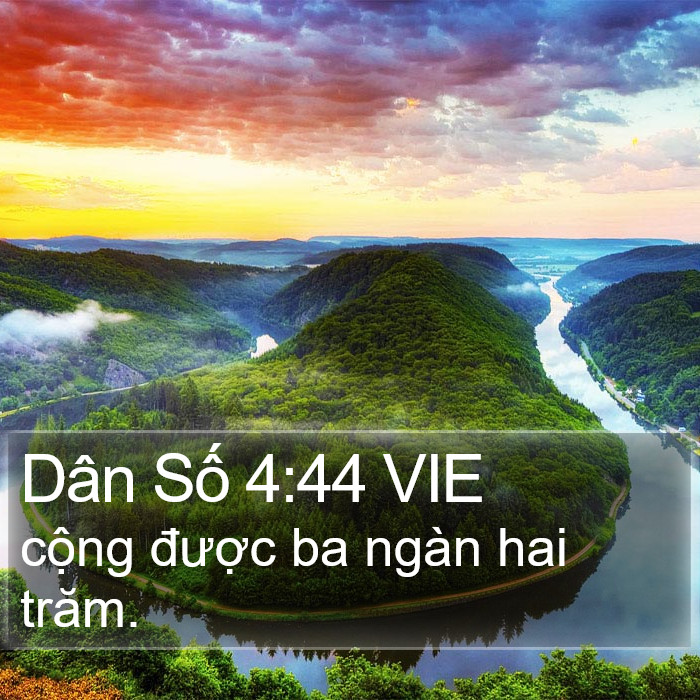 Dân Số 4:44 VIE Bible Study