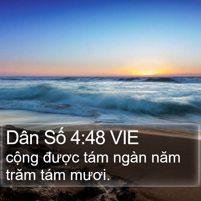 Dân Số 4:48 VIE Bible Study