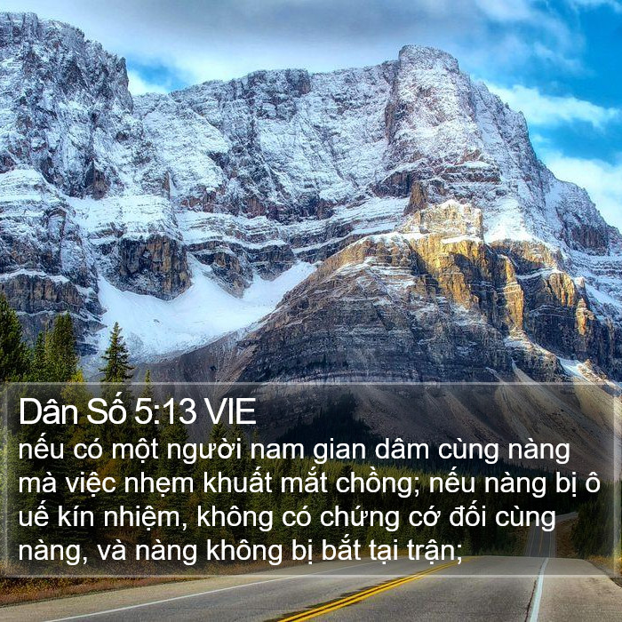 Dân Số 5:13 VIE Bible Study
