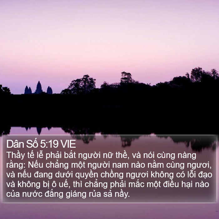 Dân Số 5:19 VIE Bible Study