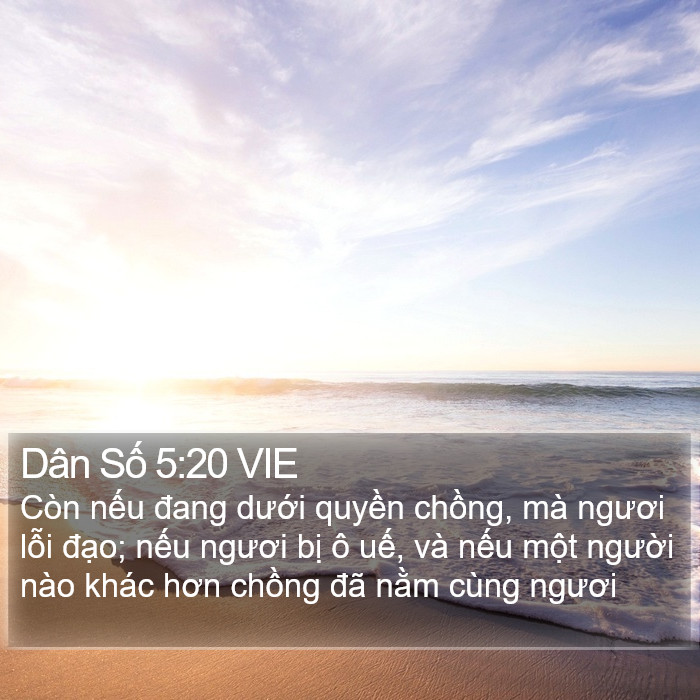 Dân Số 5:20 VIE Bible Study