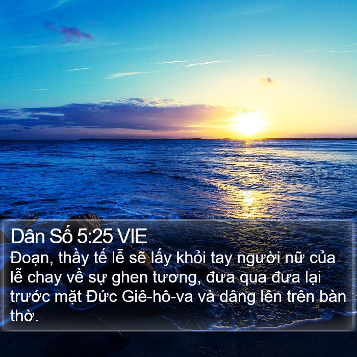Dân Số 5:25 VIE Bible Study
