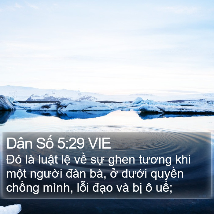 Dân Số 5:29 VIE Bible Study