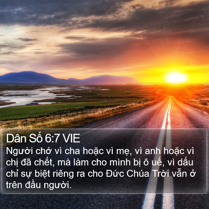 Dân Số 6:7 VIE Bible Study