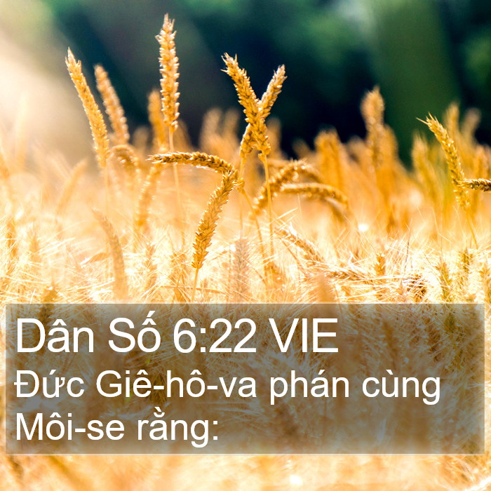 Dân Số 6:22 VIE Bible Study