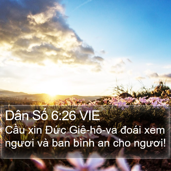 Dân Số 6:26 VIE Bible Study