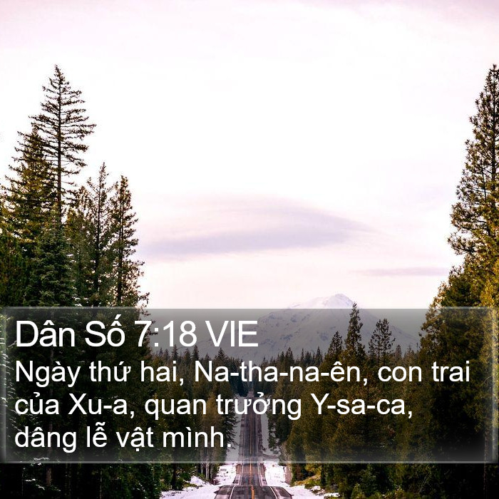 Dân Số 7:18 VIE Bible Study