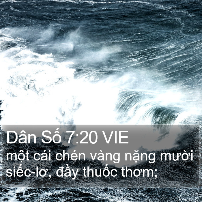 Dân Số 7:20 VIE Bible Study