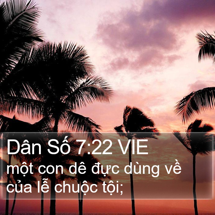 Dân Số 7:22 VIE Bible Study