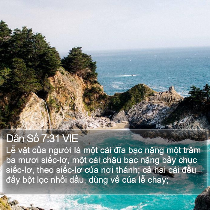 Dân Số 7:31 VIE Bible Study