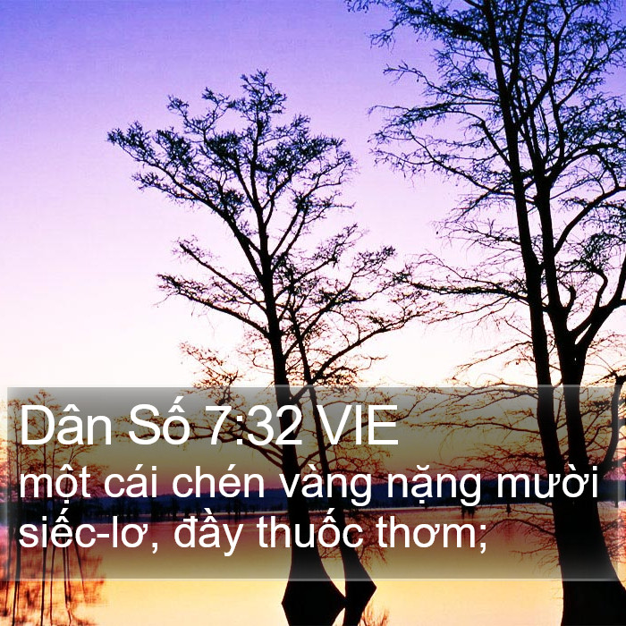 Dân Số 7:32 VIE Bible Study