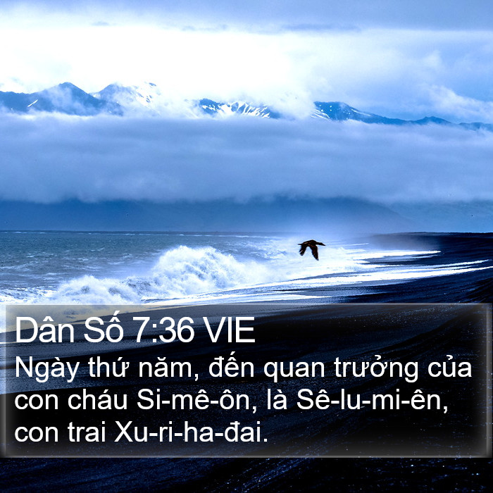 Dân Số 7:36 VIE Bible Study