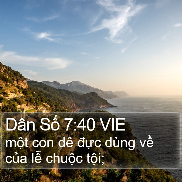 Dân Số 7:40 VIE Bible Study