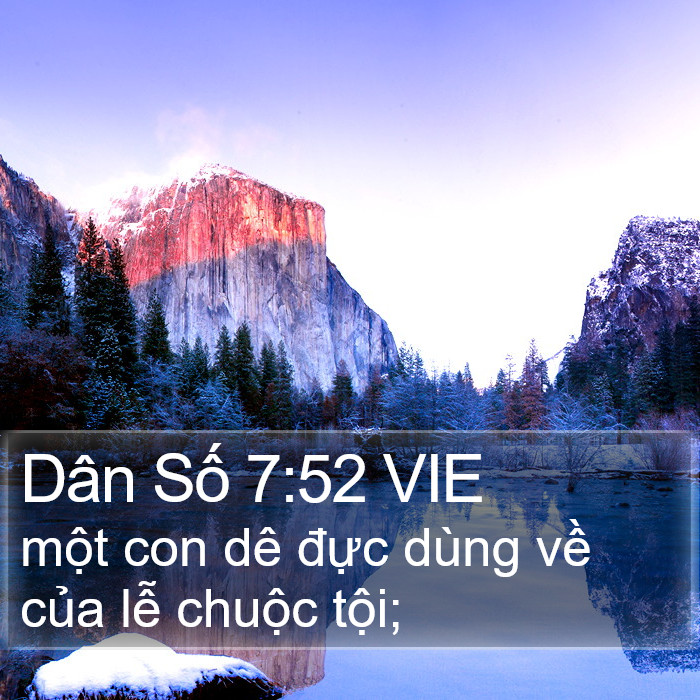 Dân Số 7:52 VIE Bible Study