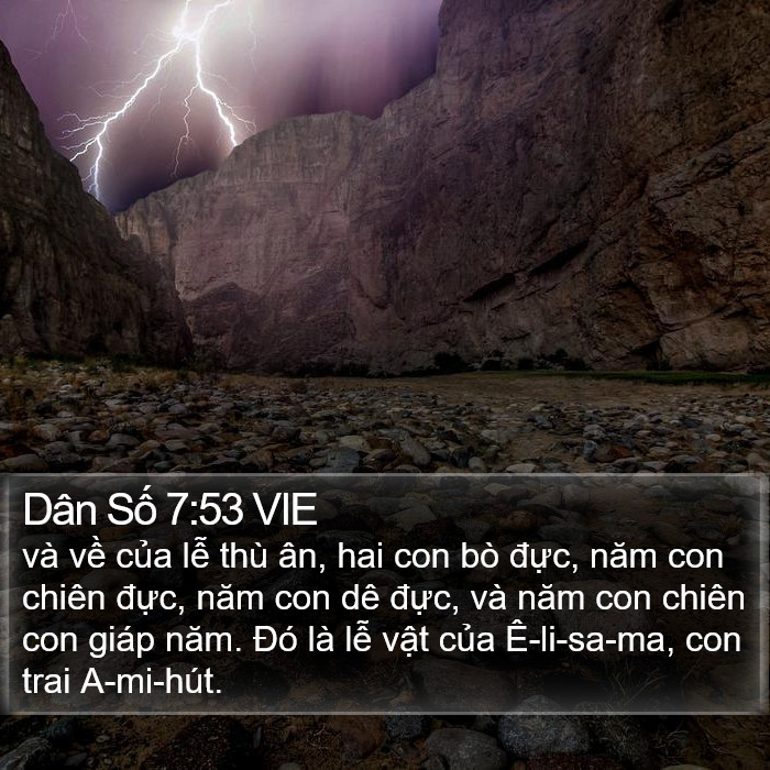 Dân Số 7:53 VIE Bible Study