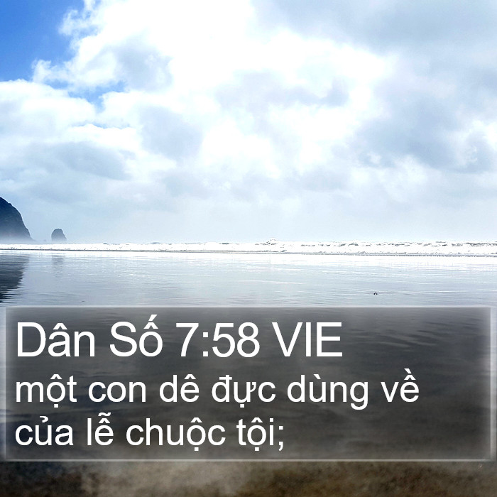 Dân Số 7:58 VIE Bible Study