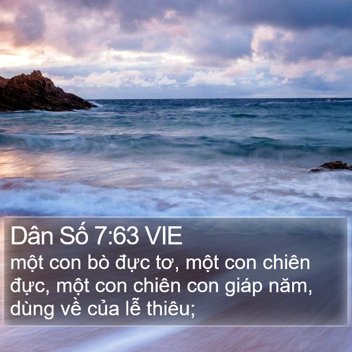 Dân Số 7:63 VIE Bible Study