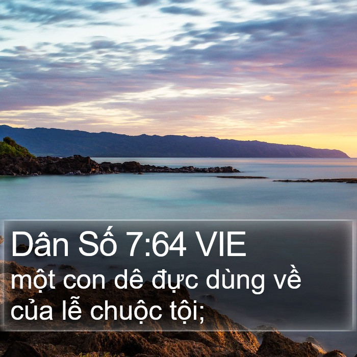 Dân Số 7:64 VIE Bible Study