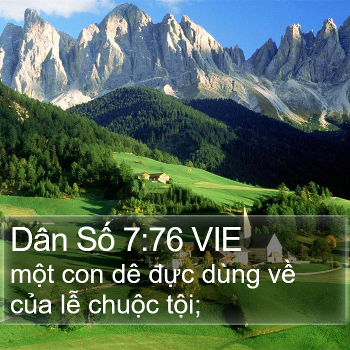 Dân Số 7:76 VIE Bible Study