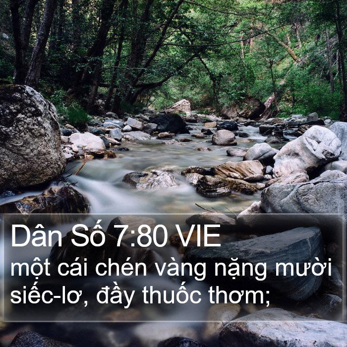 Dân Số 7:80 VIE Bible Study