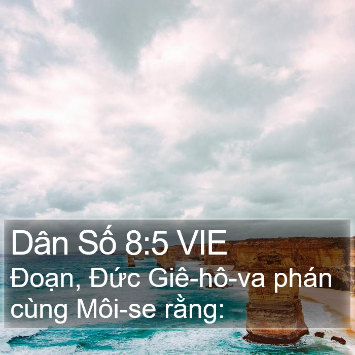 Dân Số 8:5 VIE Bible Study