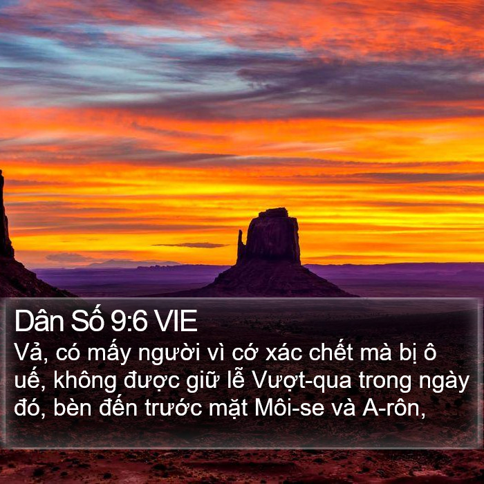 Dân Số 9:6 VIE Bible Study