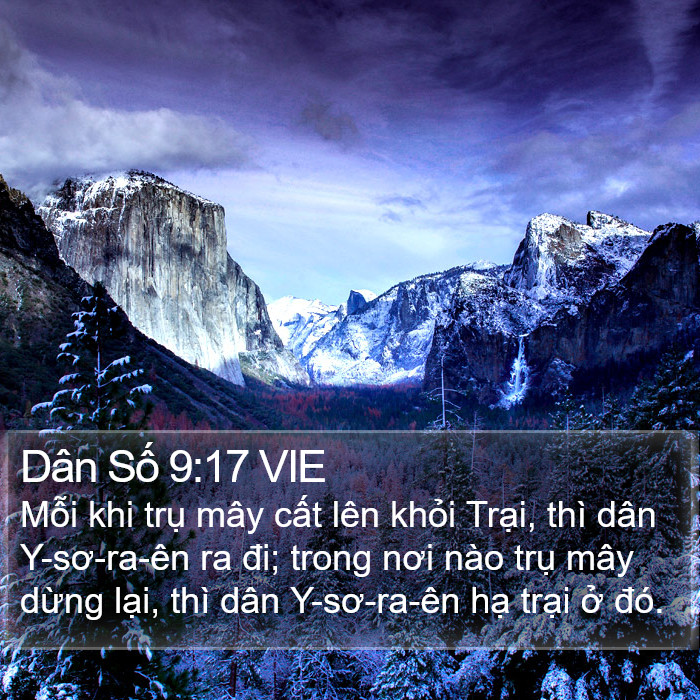 Dân Số 9:17 VIE Bible Study