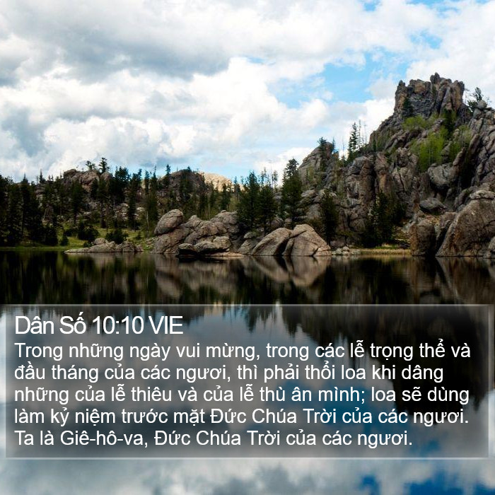Dân Số 10:10 VIE Bible Study