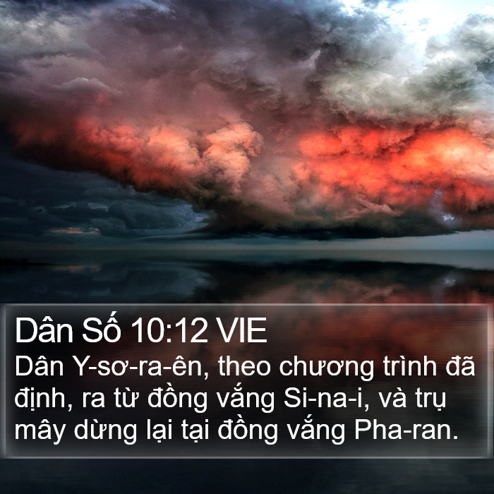 Dân Số 10:12 VIE Bible Study