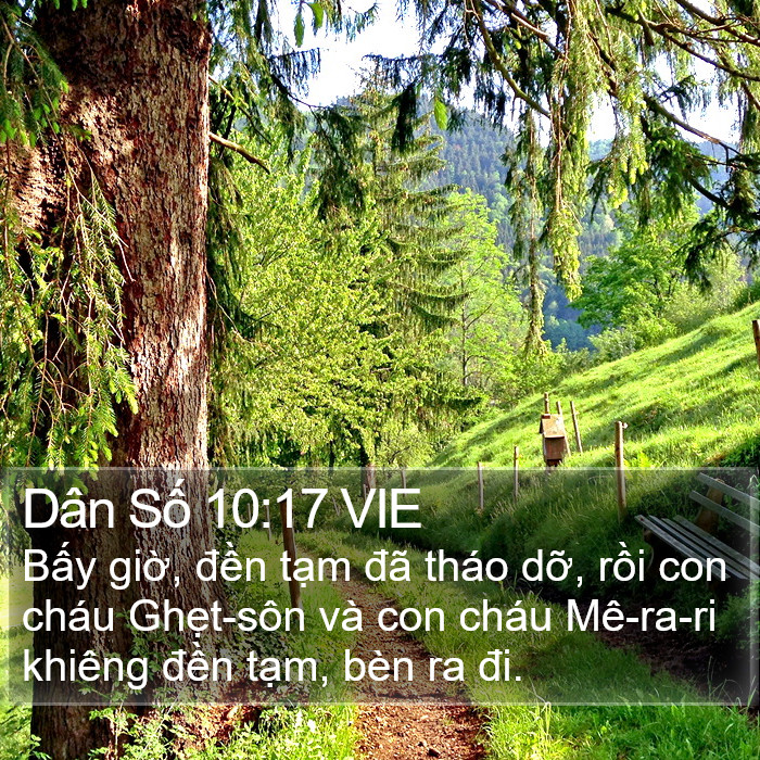 Dân Số 10:17 VIE Bible Study