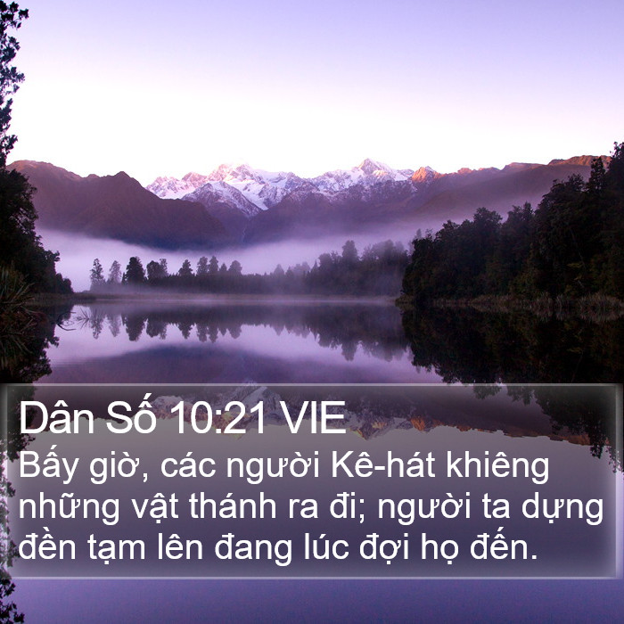 Dân Số 10:21 VIE Bible Study