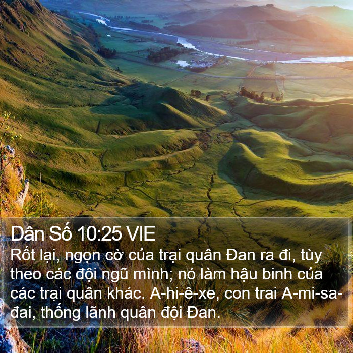 Dân Số 10:25 VIE Bible Study