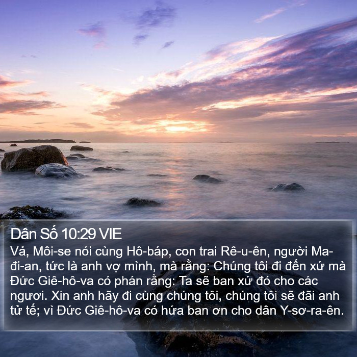 Dân Số 10:29 VIE Bible Study