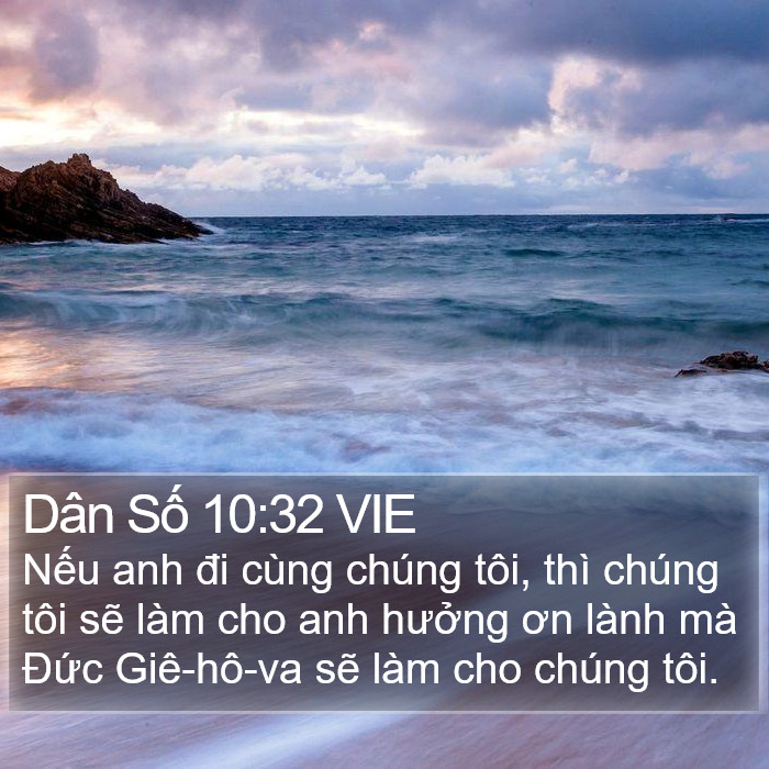 Dân Số 10:32 VIE Bible Study