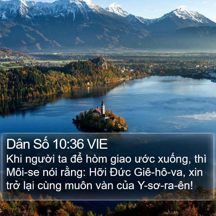 Dân Số 10:36 VIE Bible Study